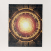 Altes elektrisches Muster in Schwarzes Loch Puzzle (Vertikal)