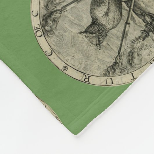 Altes Emblem - Eule - Licht der Klugheits-Decke Fleecedecke (Ecke)