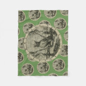 Altes Emblem - Eule - Licht der Klugheits-Decke Fleecedecke (Vorderseite)