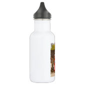 ALTES ENGLAND EDELSTAHLFLASCHE (Links)