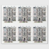 ALTES ENGLAND GESCHENKPAPIER (Flach)
