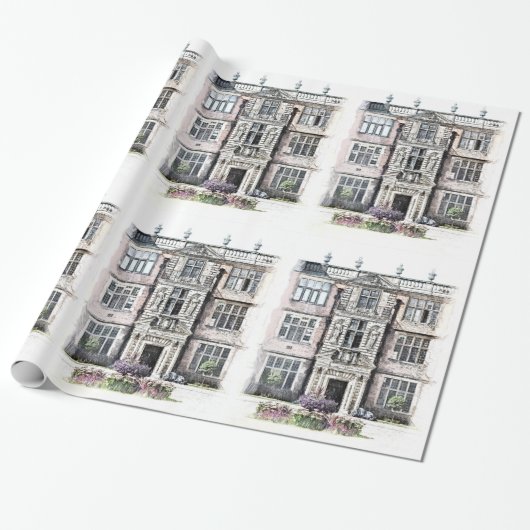 ALTES ENGLAND GESCHENKPAPIER (Ungerollt)