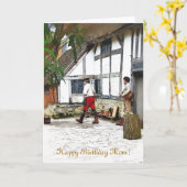 ALTES ENGLAND KARTE (Gelbe Blume)