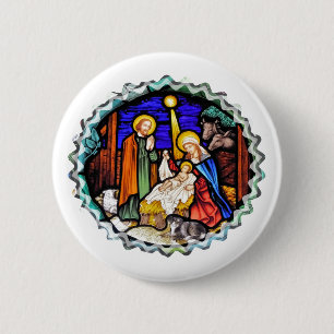 ALTES ENGLAND-NATIVITÄTSFENSTER BUTTON