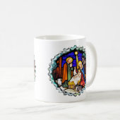 ALTES ENGLAND-NATIVITÄTSFENSTER KAFFEETASSE (VorderseiteRechts)