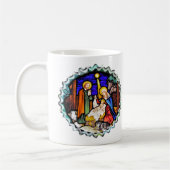 ALTES ENGLAND-NATIVITÄTSFENSTER KAFFEETASSE (Links)