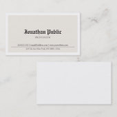 Altes Englisch typische Nostalgie Look Schlicht Tr Visitenkarte (Vorne/Hinten)