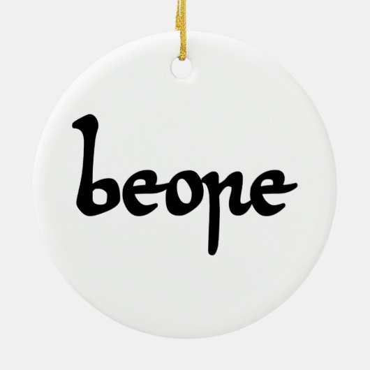 Altes englisches Bier Keramik Ornament (Hinten)