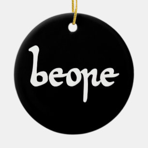 Altes englisches Bier Keramik Ornament