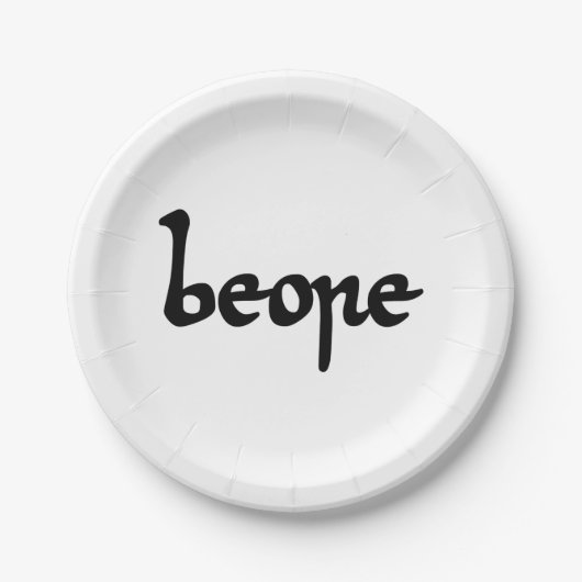 Altes englisches Bier Pappteller (Vorderseite)