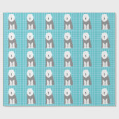 Altes englisches Schäferhund-Packpapier Geschenkpapier (Flach)