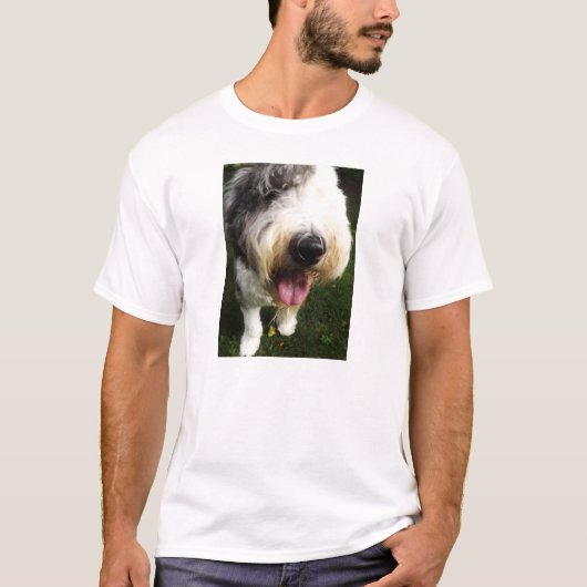 Altes englisches Schäferhund-Shirt - große Nase T-Shirt (Vorderseite)