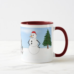 Altes englisches Schäferhund-Weihnachten Tasse