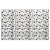 Altes englisches Schäferhundbadezimmergewebe Stoff (Fat Quarter (45,7 x 55,9 cm))