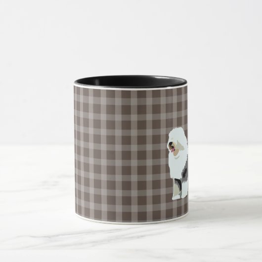 ALTES ENGLISCHES SCHEEPDOG TASSE (Zentrum)