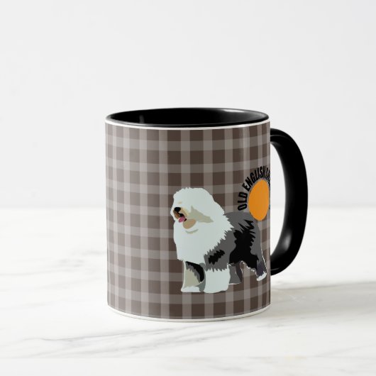 ALTES ENGLISCHES SCHEEPDOG TASSE (VorderseiteRechts)