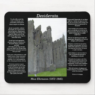 Altes englisches Schloss Mousepad der DESIDERATA