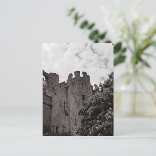 Altes englisches Schloss. Postkarte (Stehend Vorderseite)