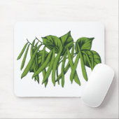Altes Essen, Bio-Grüne Bohnen Gemüse Mousepad (Mit Mouse)