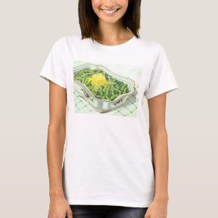 Altes Essen, Grüne Bohnenauflauf mit Butter T-Shirt