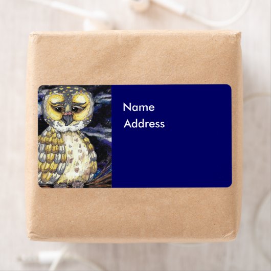 Altes Eule-Etikett (Insitu)