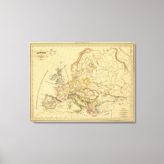 Altes Europa Leinwanddruck (Vorderseite)