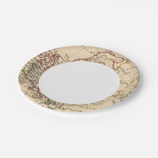 Altes Europa Pappteller (Schrägansicht)