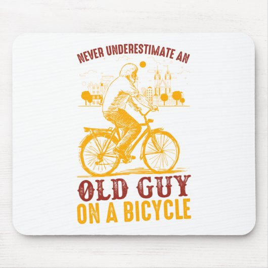 Altes Fahrerdesign | Fahrrad | nie unterschätzen Mousepad (Vorne)