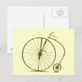 Altes Fahrrad/Fahrrad Postkarte (Vorne/Hinten)