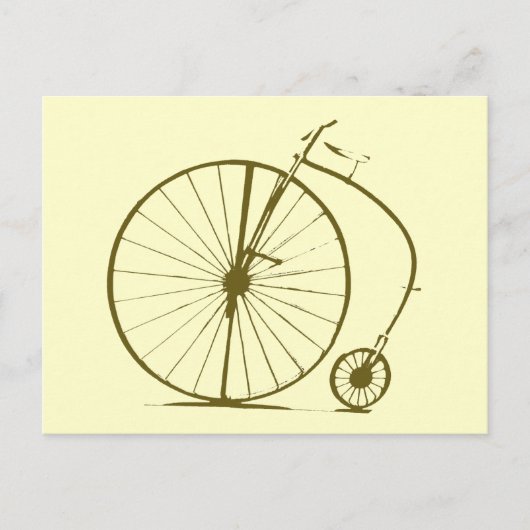 Altes Fahrrad/Fahrrad Postkarte (Vorderseite)