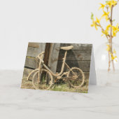 altes Fahrrad Karte (Gelbe Blume)
