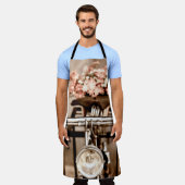 Altes Fahrrad und Blume verschwinden im Hintergrun Schürze (Getragen)