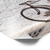 Altes Fahrrad und Schaufenster in Apulien Fotodruck (Ecke)