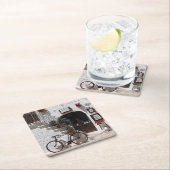 Altes Fahrrad und Schaufenster in Apulien Rechteckiger Pappuntersetzer (Vor Ort)