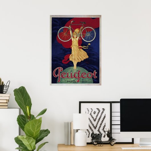 Altes Fahrradposter Poster (Heimbüro)