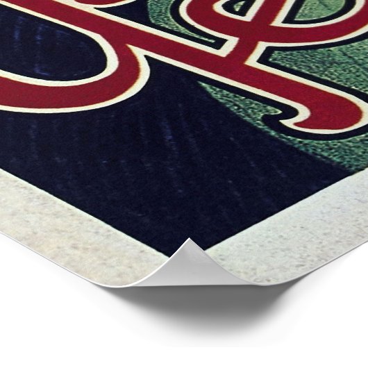 Altes Fahrradposter Poster (Ecke)