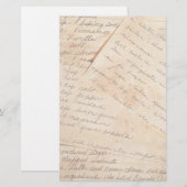Altes Familien-Rezept-Briefpapier Briefpapier (Vorne/Hinten)