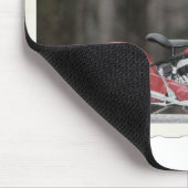 Altes Farbmotorrad-Foto Mousepad (Ecke)