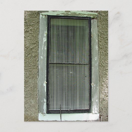 Altes Fenster 2 Postkarte (Vorderseite)