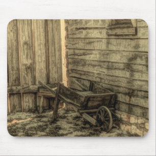 altes Fenster aus Rollstuhl rustikale Bauernhaus Mousepad