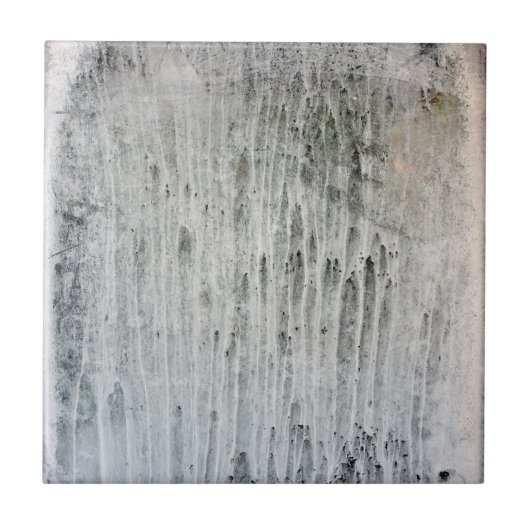 Altes Fenster in der Nacht Fliese (Vorderseite)