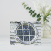 Altes Fenster Postkarte (Stehend Vorderseite)