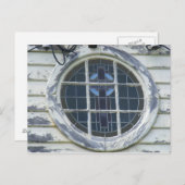 Altes Fenster Postkarte (Vorne/Hinten)