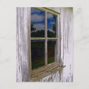Altes Fenster Postkarte