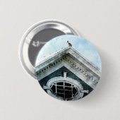 Altes Fenster und Taube Button (Vorne & Hinten)