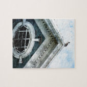 Altes Fenster und Taube Puzzle (Horizontal)