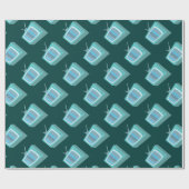 Altes Fernsehen Geschenkpapier (Flach)