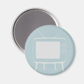 Altes Fernsehgerät Magnet (Vorderseite/Rückseite)