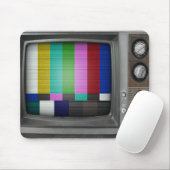 Altes Fernsehgerät Mousepad (Mit Mouse)