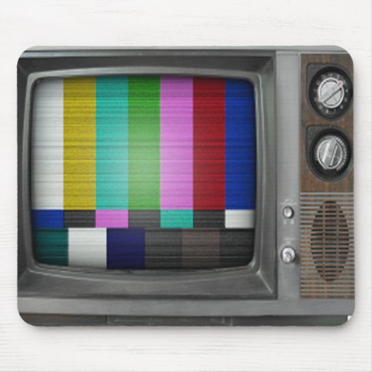 Altes Fernsehgerät Mousepad (Vorne)